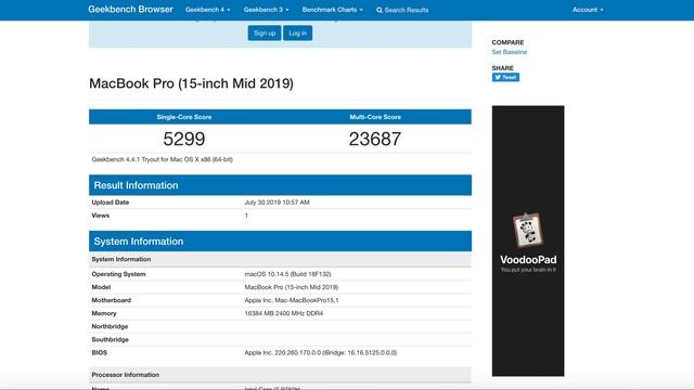 Benchmarking MacBook Pro 2011 vs Macbook Pro 2019 - Geekbench смотреть онлайн