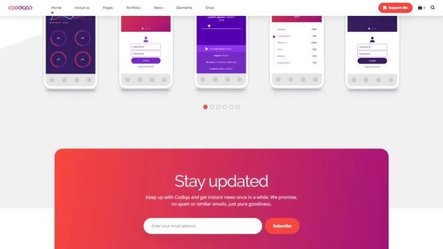 Codiqa – Software & App WordPress Theme смотреть онлайн