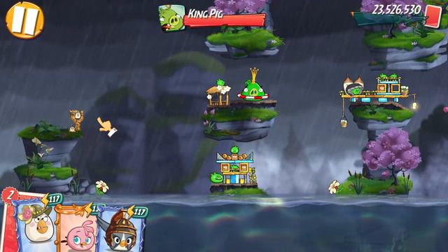 Angry Birds 2 PC (Windows 11) King Pig Panic (KPP) with Stella for extra Hal card (April 1, 2023) смотреть онлайн