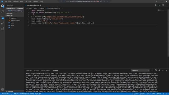 Python Project on COVID19 | Real World Project | Ayushman Chakravarty смотреть онлайн