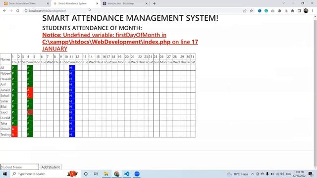 Attendance Management System Project in PHP with Source Code Part 5 смотреть онлайн