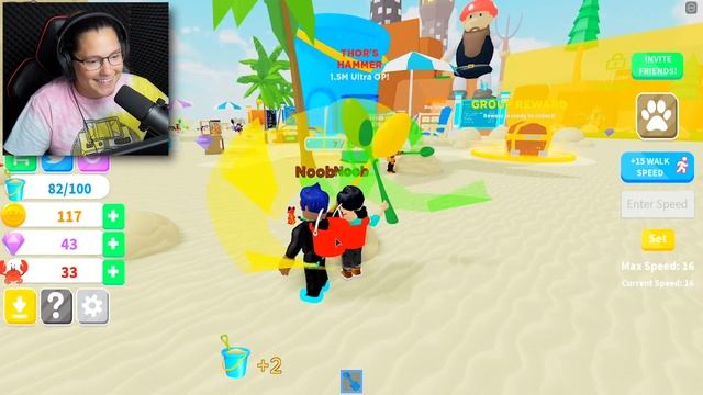 DIGGING FOR TREASURE AT THE BEACH | Roblox - Sand Digging Simulator смотреть онлайн
