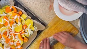 ЗАПЕЧЁННЫЙ КЕФАЛЬ С ОВОЩАМИ В ДУХОВКЕ/// КАК ПРИГОТОВИТЬ РЫБУ КЕФАЛЬ