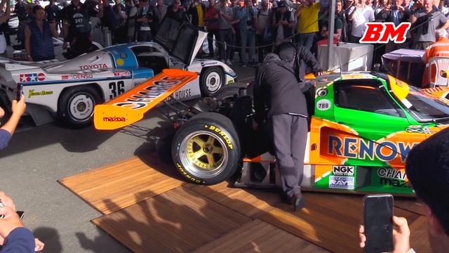 Mazda 787B | DEMO laps, downshift, engine warm-up | Le Mans classic 2022 смотреть онлайн