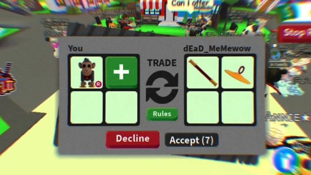 ТРЕЙД RIDE TOY MONKEY В АДОПТ МИ|РОБЛОКС смотреть онлайн