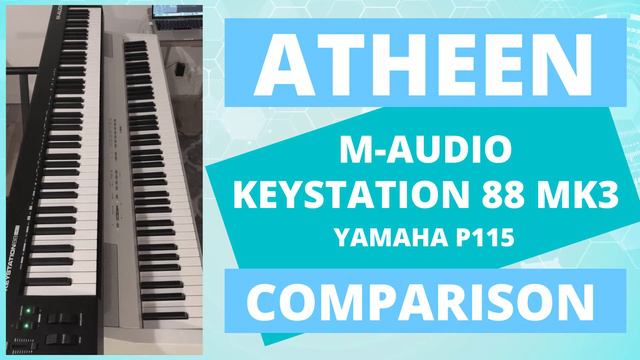 M-Audio Keystation 88 Mk3 / Yamaha P115 - Quick Playability Comparison Test смотреть онлайн