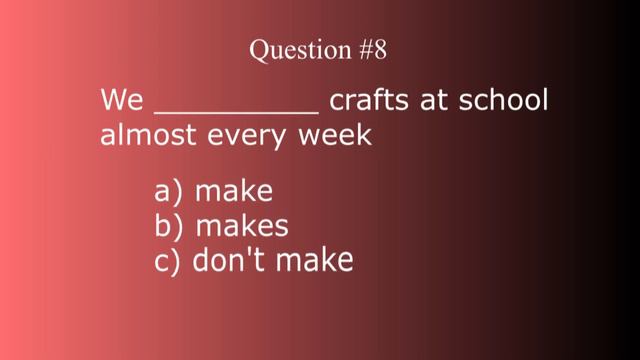 Present Simple Test, part 1. CAN YOU ANSWER ALL THE QUESTIONS? смотреть онлайн