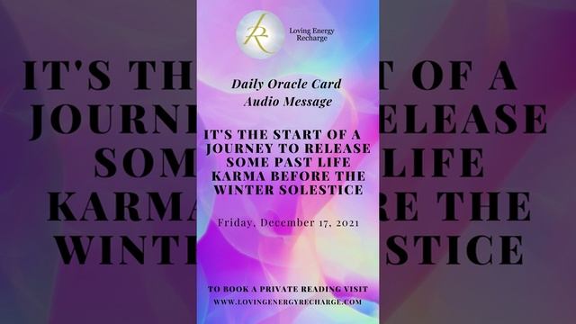 Daily Oracle Card Message "It's the start of a journey" смотреть онлайн