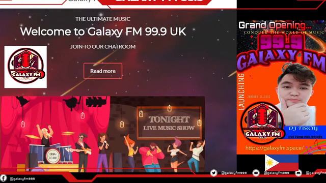 DJ Tisoy @ Galaxy FM 99.9 Live Stream смотреть онлайн