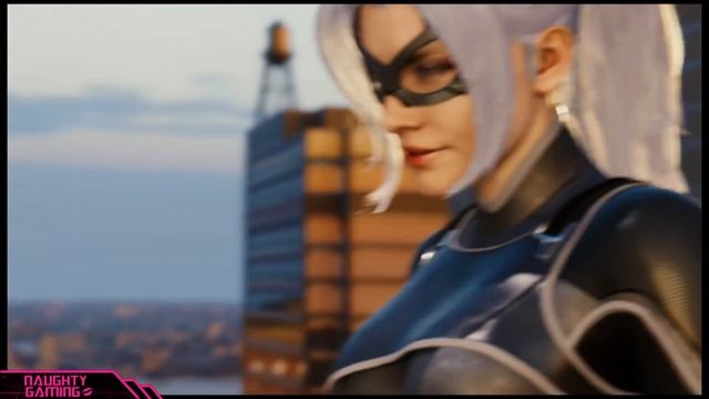 Marvel's Spider-Man: Silver Lining All Silver Sable & Black Cat Scenes смотреть онлайн
