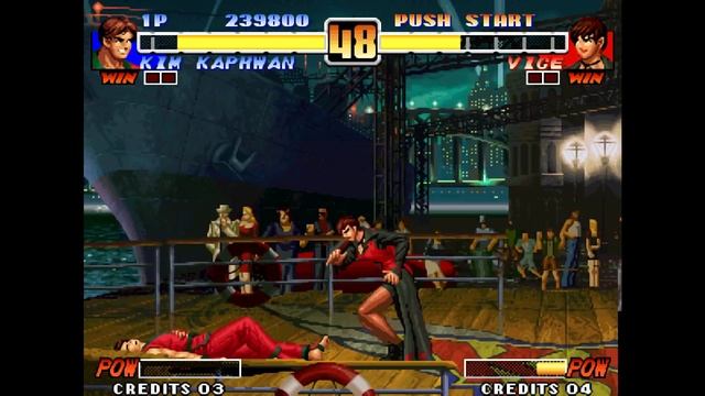 The King of Fighters '96 - Kim Kaphwan Arcade Longplay смотреть онлайн