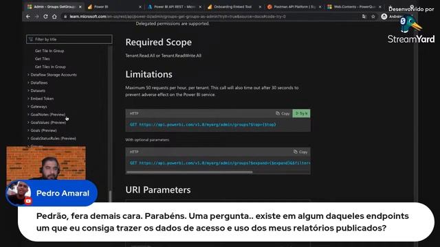 [ POWER BI ] Administrando o Ambiente ONLINE com REST API смотреть онлайн