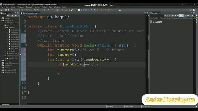 #2 || Check Number is Prime number or not in Java || Interview Program || Java смотреть онлайн