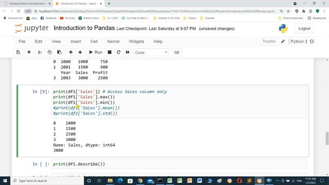 Data Analytics and Visualization - Pandas Introduction | Create DataFrame and Series смотреть онлайн