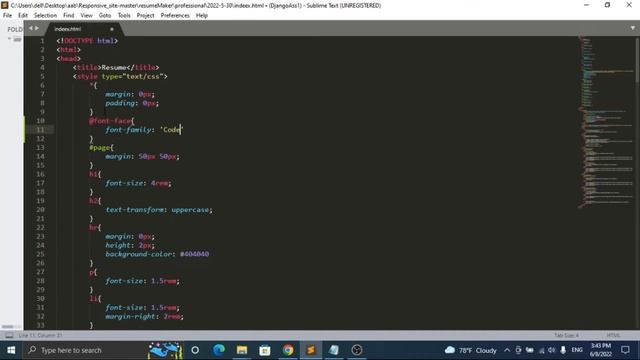 How to add Font Family in HTML page design смотреть онлайн