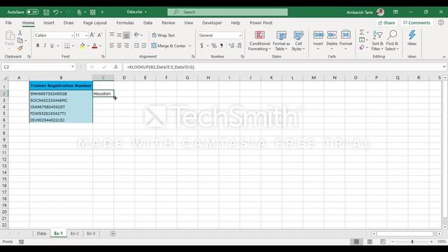 Excel (Office 365):XLOOKUP function (Video 1) смотреть онлайн