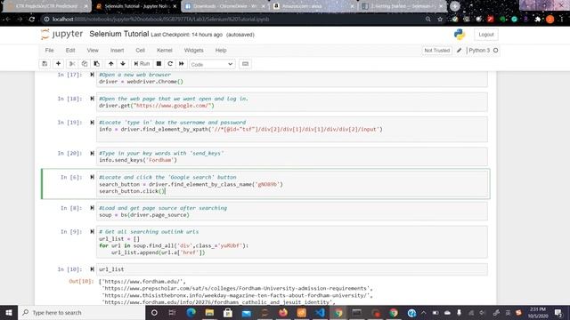 {Web Analytics 2020} Lab3 - Part 2: Crawling with Selenium смотреть онлайн