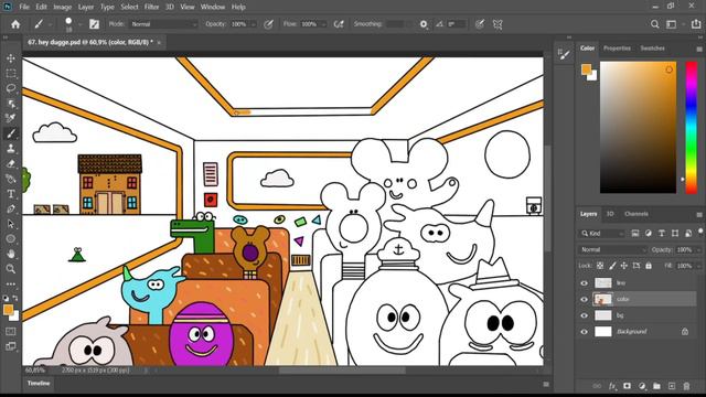 Go Travel With The Bus with Duggee and Friends - Hey Duggee Coloring Story Fanmade смотреть онлайн