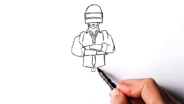 Как нарисовать PUBG ✏ Рисунок Пубг Мобайл смотреть онлайн