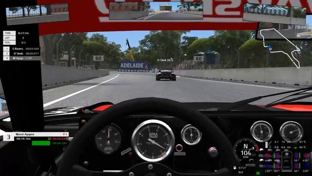 Automobilista - PGT DRM 2018 - R04 Adelaide 88 смотреть онлайн