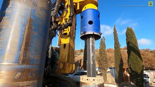 Инженерная защита храма-маяка в п. Малореченское. Укрепление трассы Алушта-Судак. Берегоукрепление. смотреть онлайн