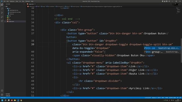 Ders 41 Bootstrap 5 Dropdown Yapımı смотреть онлайн