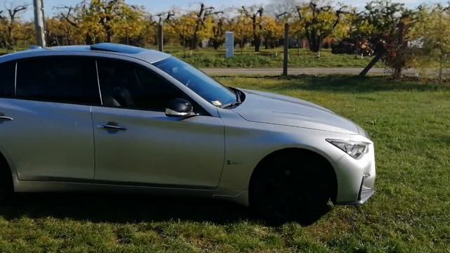 INFINITI Q50S Silver Sport 3.0 twin turbo AWD смотреть онлайн