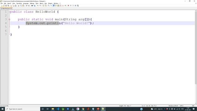 Create, Compile and Execute a Simple Java Program смотреть онлайн