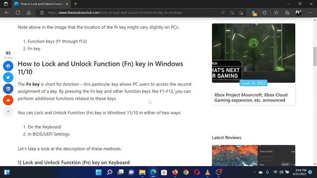 How to Lock and Unlock Function (Fn) key in Windows 11/10 смотреть онлайн