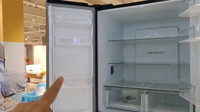 SAMSUNG SIDE BY SIDE 4 PINTU RF48A4000B4 NEW 2021 смотреть онлайн