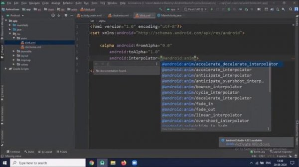 Animations/Tween Animations in Android | Java | Android Studio Tutorial - Quick + Easy