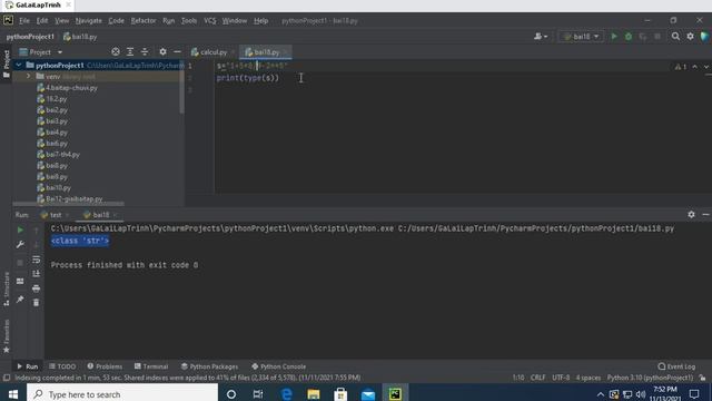 Bai18: Hàm eval() tự động tính toán 1 chuỗi - python căn bản - Tự học lập trình python смотреть онлайн