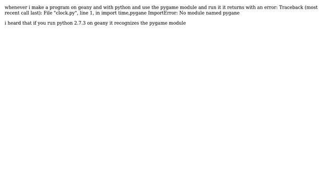 Ubuntu: How do i get geany to run python 2.7.3 not python version 3? смотреть онлайн