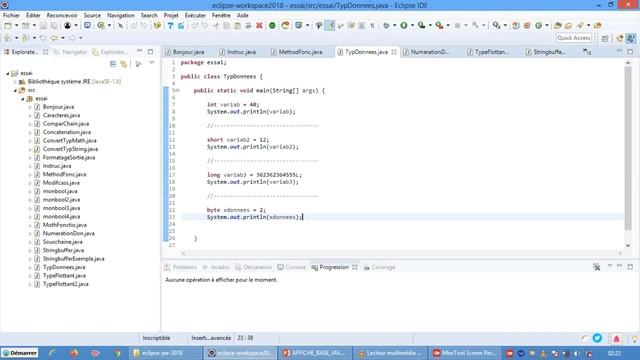 CI2SE Bases Java 024 Classe String suite StringBuilder смотреть онлайн