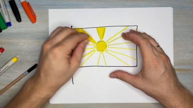 Как нарисовать флаг Македонии. Рисование для детей. смотреть онлайн
