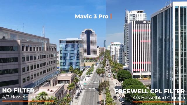 DJI MAVIC 3 PRO FREEWELL POLARIZED FILTER vs NO FILTER: BEST Side by Side Comparison on YOUTUBE! смотреть онлайн