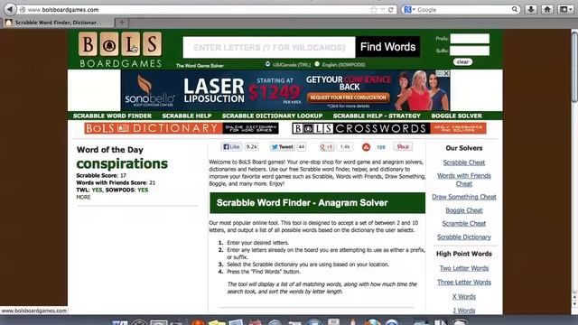 Scrabble Word Finder - BoLS Board Games смотреть онлайн