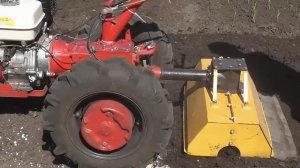 Фрезерование почвы мотоблоком МТЗ-09.mp4