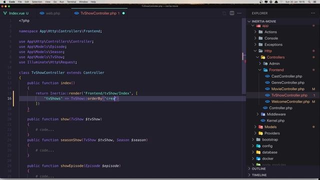#7 Laravel Inertia Movie App | Tv Shows Index Frontend | Laravel Tutorial смотреть онлайн