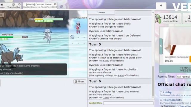 Legendary Pokemon Metronome Tournament - Top 32 - Nihilego Vs Kyurem смотреть онлайн