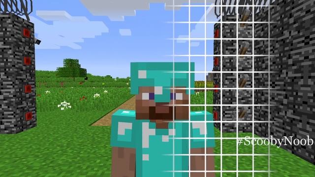 Minecraft NOOB vs PRO:ONLY NOOB CAN OPEN THIS DIAMOND DOOR WITH FACE SCANNER!Challenge 100 trollin