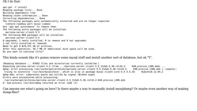 DevOps & SysAdmins: Can't install mysqldump on Ubuntu смотреть онлайн