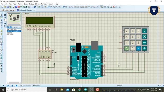 Keypad Password Simulation With Proteus | Password based simulation project смотреть онлайн
