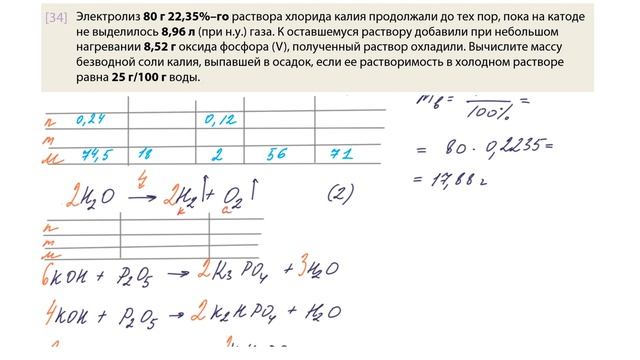 Задача №34 на определение формулы продукта и растворимость | ЕГЭ по химии 2024 смотреть онлайн