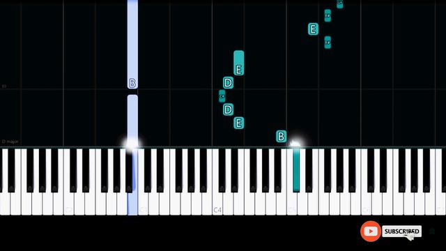 Giorno's Theme - JoJo's Bizarre Adventure - Golden Wind OST (Easy Piano Tutorial) смотреть онлайн