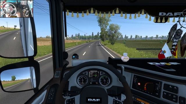 ETS2 Gameplay 4K Driving a DAF XF E6 480 in Alfaomega from Efta to Sigma смотреть онлайн
