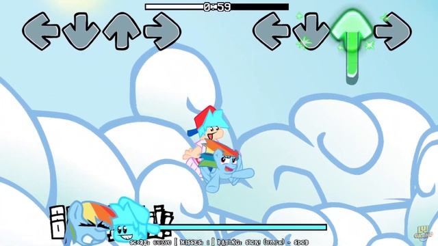 Friday Night Funkin': VS Rainbow Dash [Flying Song] - FNF Mod/My Little Pony Friendship Is Magic смотреть онлайн