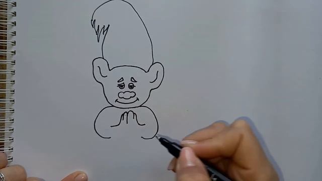 Как нарисовать троллей из мультика "Тролли" смотреть онлайн