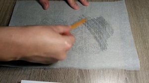 Копируем русунок с помощью кальки/Copying the drawing using tracing paper