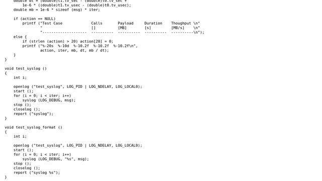 Why is syslog so much slower than file IO? смотреть онлайн
